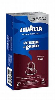 10 קפסולות אלומניום תואם נספרסו לוואצה lavazza Crema e Gusto Ricco חוזק 12 10 קפסולות אלומניום תואם נספרסו לוואצה lavazza Crema e Gusto Ricco חוזק 12