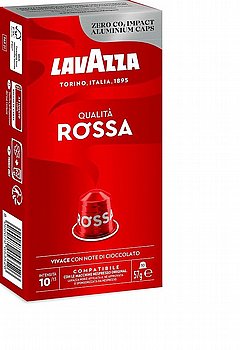 10 קפסולות אלומניום תואם נספרסו לוואצה lavazza Qualita Rossa חוזק 10 10 קפסולות אלומניום תואם נספרסו לוואצה lavazza Qualita Rossa חוזק 10