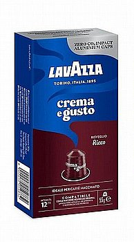10 קפסולות אלומניום תואם נספרסו לוואצה lavazza Crema e Gusto Ricco חוזק 12 10 קפסולות אלומניום תואם נספרסו לוואצה lavazza Crema e Gusto Ricco חוזק 12