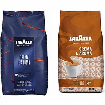 8 ק"ג פולי קפה Lavazza Crema e Aroma Coffee שקית חומה+כחולה 8 ק"ג פולי קפה Lavazza Crema e Aroma Coffee שקית חומה+כחולה